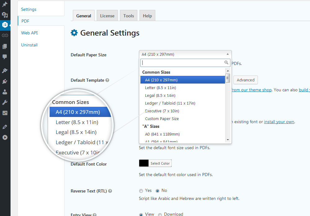 automatic pdf generator plugin